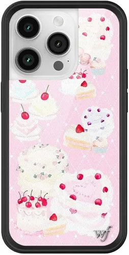 Vista 49 de Wildflower Carcasas – Compatible con iPhone 14 Pro Protector negro parachoques, certificado de prueba de caída de 6.5 pies, propiedad de mujeres