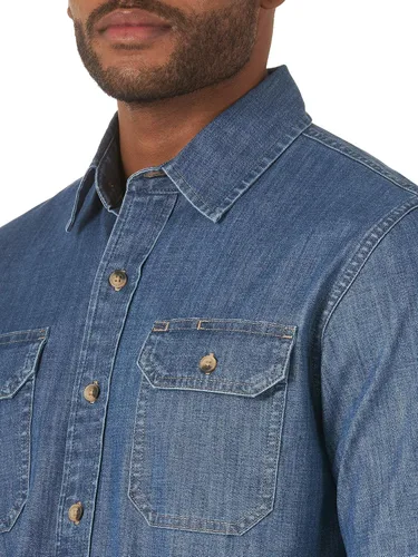 Vista 3 de Wrangler Authentics Camisa tejida de manga corta para hombre Weather Anything
