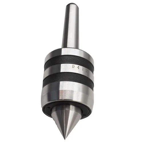 Vista 3 de Centro de contrapunto vivo resistente MT2, Torno de madera Morse Taper 2MT Centro vivo con punta de carburo para torneado de alta velocidad