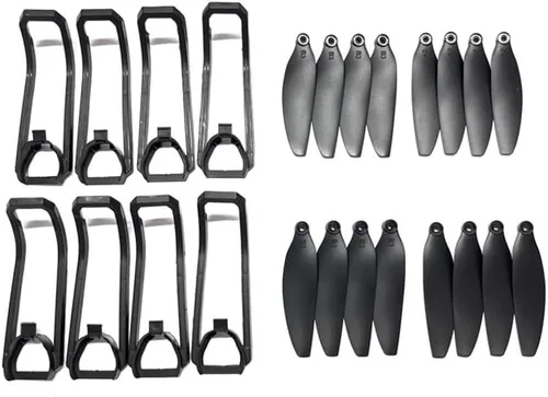 Vista 5 de E88 EVO Protecting Ring 4PCS for E88EVO Brushless Folding RC Drone Blades Spare Parts Propeller Protective Frames Blade(Burgundy)