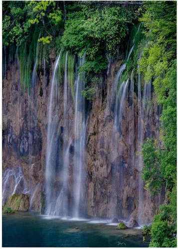 Vista 7 de 3dRose Croatia, Plitvice Lakes National Park, Waterfall 11x12 Wash Cloth for Face and Body