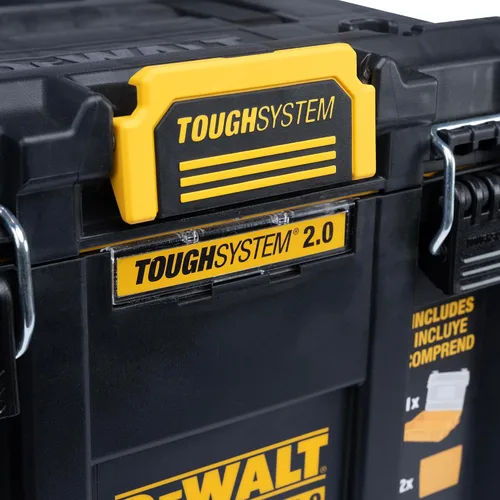 Vista 17 de DEWALT TOUGHSYSTEM 2.0 Caja de herramientas profunda compacta y duradera con divisores extraíbles (DWST08035)