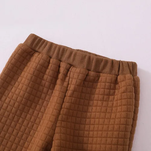 Vista 7 de KIMI BEAR Ropa de bebé para niños pequeños, trajes de algodón, sudadera y pantalones, ropa de otoño e invierno para niños