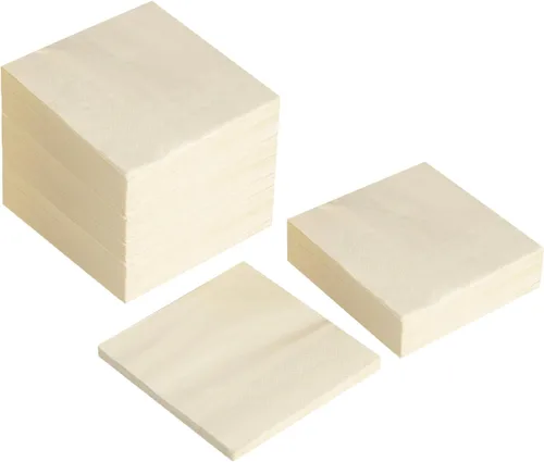 Vista 18 de 100 paquetes de servilletas de cóctel de 2 capas, servilletas de postre plegadas de 5 x 5 pulgadas, servilletas desechables para cena, boda