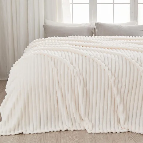 Vista 59 de NEWCOSPLAY Manta de Tiro Súper Suave Aqua Franela Sedosa Premium Forro Polar Jacquard Acanalado 3D Ligero Manta de Cama Uso en Todas las Estaciones