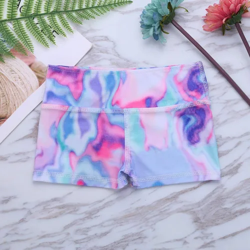 Vista 6 de iEFiEL Pantalones cortos de ballet para niñas y niñas deportes gimnasio entrenamiento yoga ciclismo correr ropa deportiva