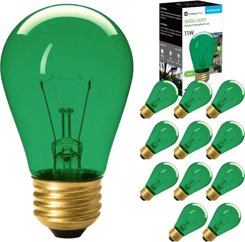 Vista 7 de Xtricity Bombilla incandescente S14 Edison de repuesto, base mediana E26, 130 V, azul (paquete de 12)