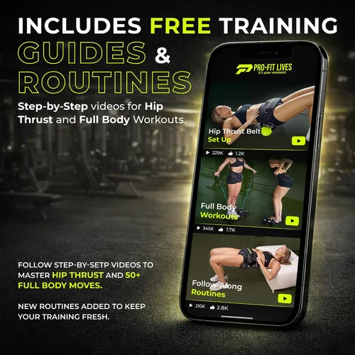 Vista 9 de Cinturón de empuje de cadera para mancuernas, cinturón de peso ajustable con bandas de resistencia y asas para entrenamientos de cuerpo completo, se