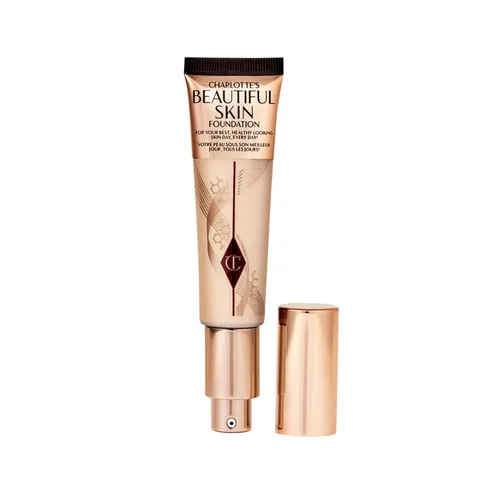 Vista 16 de Charlotte Tilbury Base de Maquillaje Beautiful Skin de Cobertura Media Hidratante - Maquillaje Líquido Edificable para Brillo Instantáneo