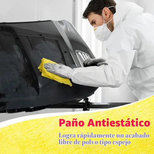 Vista 5 de S&F STEAD & FAST Paño adherente, 6 piezas, malla resistente de alta densidad 28×24, paños adherentes para eliminar el polvo de carpintería, tejido