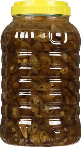 Vista 4 de Roland Foods Nacho - Pimientos jalapeños en rodajas, comida especial importada, 1 galón, paquete de 1