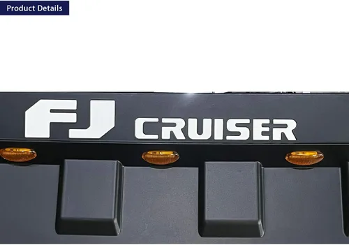 Vista 6 de Rejilla de entrada de aire del capó del motor delantero compatible con FJ Cruiser 2007-2014 con lámparas