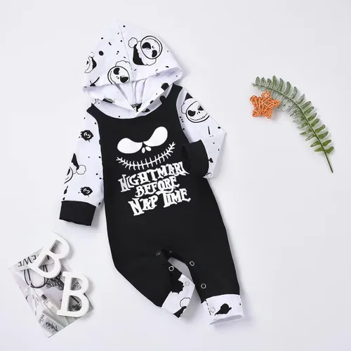 Vista 2 de Zusnxaxe Traje de traje de bebé recién nacido, uniforme de murciélago de astronauta, ropa de prisionero con sombrero