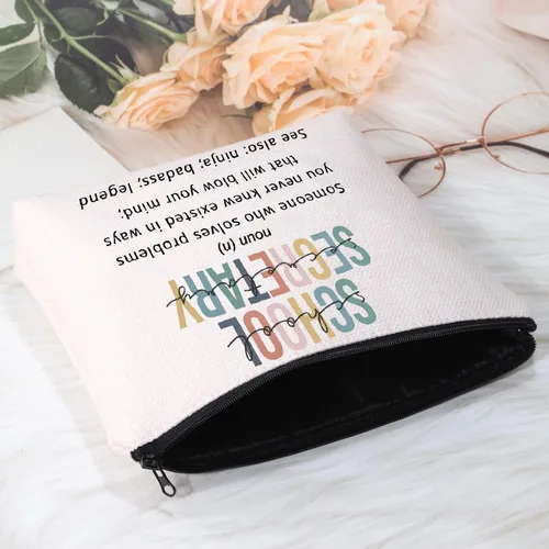 Vista 5 de POFULL Secretario Regalo Secretario Apreciación Regalo Secretario Definición Bolsa de cosméticos