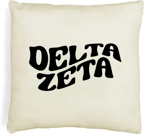 Vista 18 de sockprints Mod Alpha Chi Omega - Funda de almohada de 18 x 18 pulgadas, fundas de almohada de hermandad de mujeres - Almohada decorativa