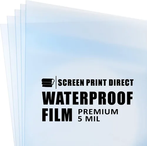 Vista 7 de Screen Print Direct® Hojas de inyección de tinta impermeables (8.5" x 11" - 25 hojas) Transparency Film for Silk Screen Printing, Inkjet Film