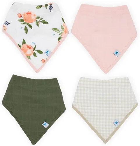 Vista 9 de Little Unicorn Babero bandana de muselina de algodón con forro polar