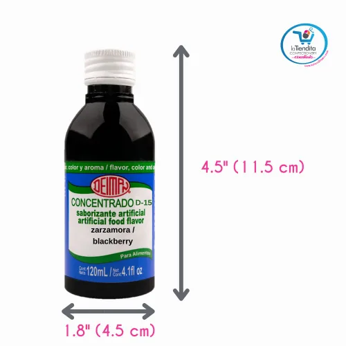 Vista 9 de Deiman Concentrado artificial de mora aromatizante D-15 (4 fl oz)