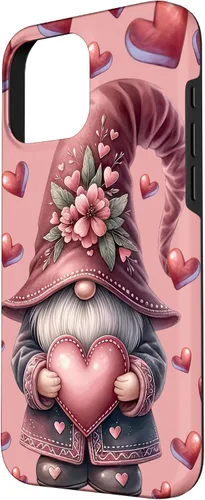 Vista 2 de iPhone 16 Pro Max - Accesorios para el día de San Valentín con diseño de corazón lindo para niñas