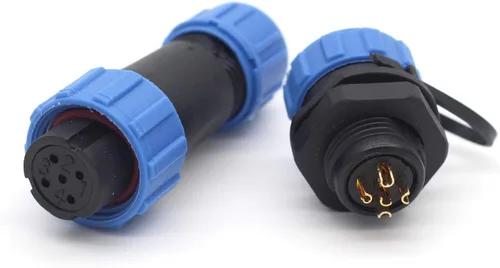 Vista 18 de SP13 2pin/3pin/4pin/5pin/6pin/7pin/9pin conector de cable de aviación, enchufe impermeable IP67, conector de equipo de luz LED