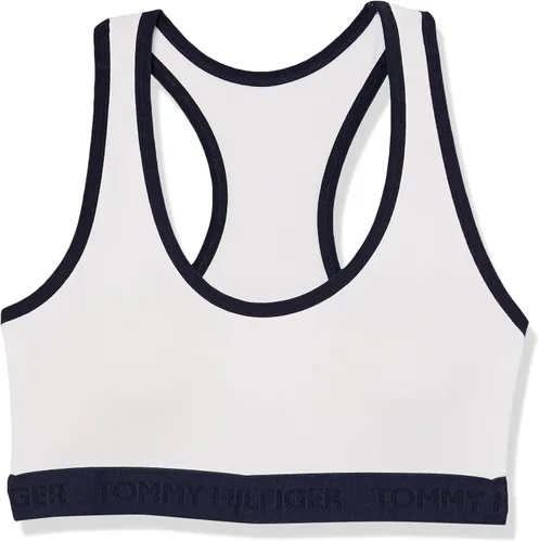 Vista 5 de Tommy Hilfiger Bralette de algodón con espalda cruzada para mujer, paquete de 2