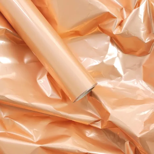 Vista 8 de Rollo de papel de envoltura de regalo de película metálica roja de color liso, para bodas, cumpleaños, Navidad, Día de la Madre, Año Nuevo, baby