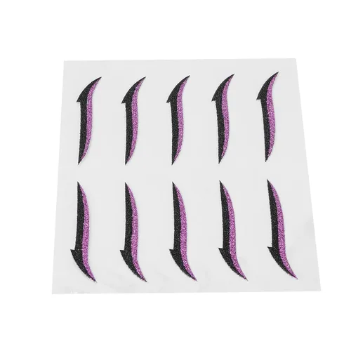 Vista 4 de Brrnoo Calcomanías reutilizables con purpurina, adhesivo para maquillaje de ojos de mujer, calcomanías autoadhesivas para bodas, fiestas de baile