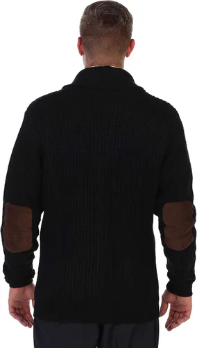 Vista 5 de Gioberti Cárdigan de manga larga para hombre, con cuello de chal de punto y ajuste regular