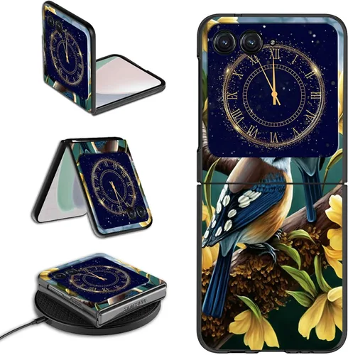 Vista 14 de Rossy Funda para Motorola Razr Plus 2023 para Moto Razr+ 2023 con patrón de niña africana para mujeres y hombres, ultra delgada, ligera