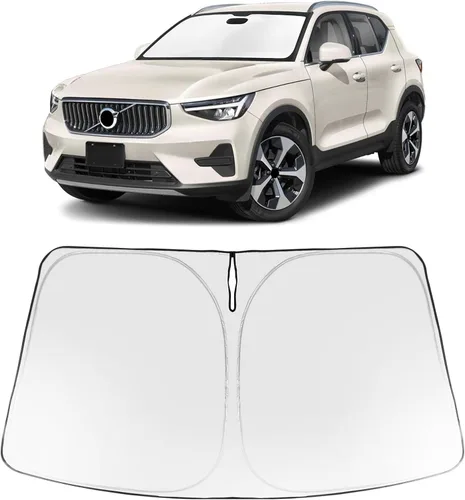 Vista 273 de Proadsy Parasol para parabrisas Rivian R1S 2022-2025 2026 de 4 capas plegable, protector de parasol frontal que bloquea los rayos UV, mantiene