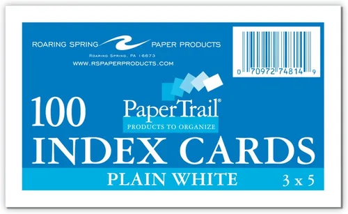 Vista 20 de Roaring Spring Fichas de índice de 4 x 6 pulgadas, caja a granel de 36 paquetes de 100 cada uno, papel de índice blanco liso 100#, rayado