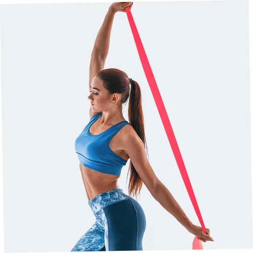 Vista 5 de Alipis Banda elástica de resistencia TPE para yoga para estiramiento de fitness y entrenamiento de fuerza, banda de ejercicio para hombros, piernas