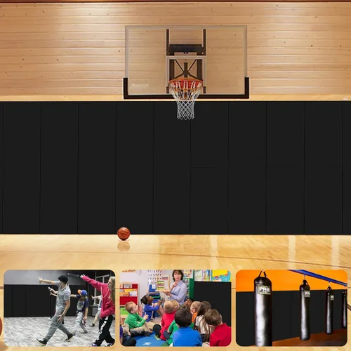 Vista 9 de Acolchado de pared para gimnasio, almohadilla de pared para niños, acolchado de pared de 2" de espesor, acolchado de pared para protección de 4