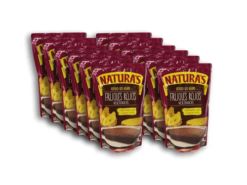 Vista 6 de Naturas Frijoles Rojos Volteados Frijoles Rojos Volteados 100% a base de plantas Listo para servir Fabricado con frijoles molidos Sin