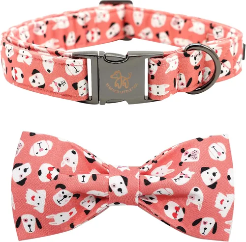 Vista 54 de Elegant little tail Independence - Collar patriótico para mascotas con pajarita para mascotas del 4 de julio de algodón suave para mascotas