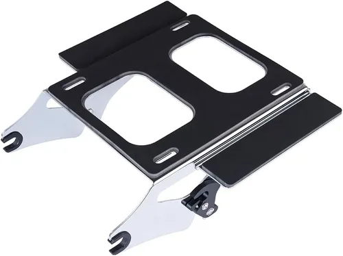 Vista 10 de Motorcycle Tour Trunk Pack Mount para 2009+ Harley Touring Equipaje - Negro, Soporte de montaje desmontable de liberación rápida Negro Año: 2009-2018