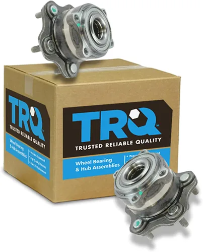 Vista 90 de TRQ Juego de 2 rodamientos de rueda delantera y conjunto de cubo compatible con Tesla 3 2020 Y 2018-2019 para Tesla 3 2020 Tesla Y AWD 2018-2019