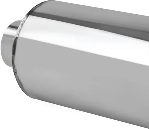 Vista 5 de Spec-D Tuning MF-RS310 Silenciador de estilo Hi Flow de acero titanio Universal de 4 pulgadas, punta Jdm N1