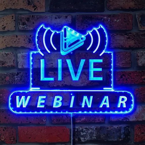 Vista 30 de ADVPRO Grabación en vivo en el aire RGB Dynamic Glam LED Sign - Forma de corte a borde - Decoración de pared inteligente 3D - Iluminación dinámica