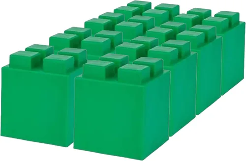 Vista 59 de EverBlock Paquete modular de plástico de tamaño natural de 3 x 3 pulgadas Bloques de construcción gigantes Fácil de conectar y reutilizar Uso