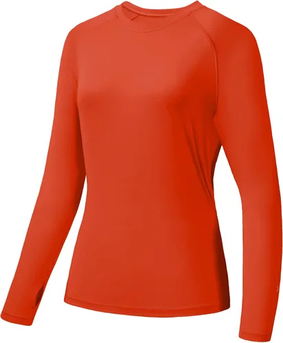 Vista 8 de BASSDASH – Camiseta de manga larga para mujer con protección solar UV UPF 50+ para pesca y senderismo Negro
