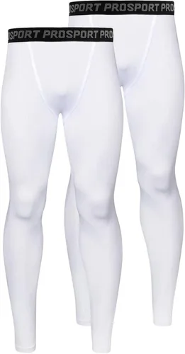 Vista 32 de Pantalones de compresión para hombre, mallas de compresión de una pierna para baloncesto, capri 3/4, leggings atléticos, capa base de secado fresco
