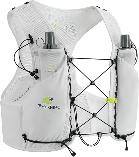 Vista 9 de Chaleco de hidratación para correr para mujeres y hombres, chaleco ligero para agua con 2 botellas blandas TPU de 250 ml, chaleco para corredores