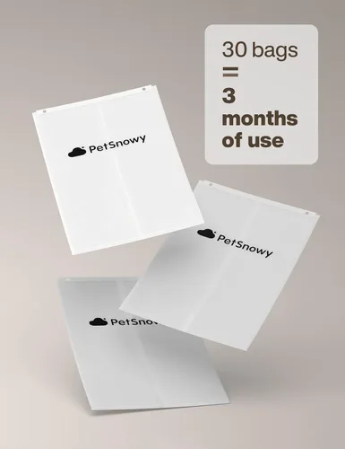 Vista 7 de PetSnowy Trazadores de líneas de caja de arena para gatos, bolsas de cajón de residuos autosellantes para caja de arena automática para gatos