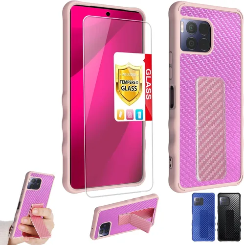 Vista 12 de Aroepurt Boost Mobile Celero 5G SC 2024 - Funda compatible con Boost Celero5G SC con protector de pantalla de vidrio templado, protección de grosor