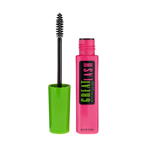 Vista 21 de Maybelline Great Lash Maquillaje de Máscara Lavable, Fórmula Voluminizadora que Acondiciona y Engrosa las Pestañas, Color Negro Muy Profundo, 2 Muy