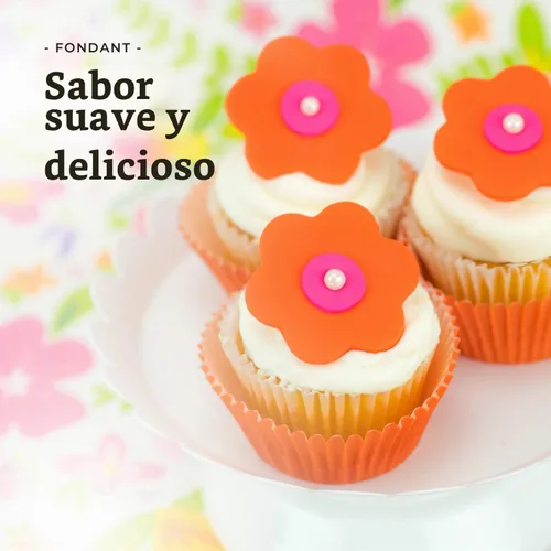 Vista 6 de Bundle - Satin Ice Fondant, blanco 5 libras + rojo 2 libras + negro 2 libras, vainilla