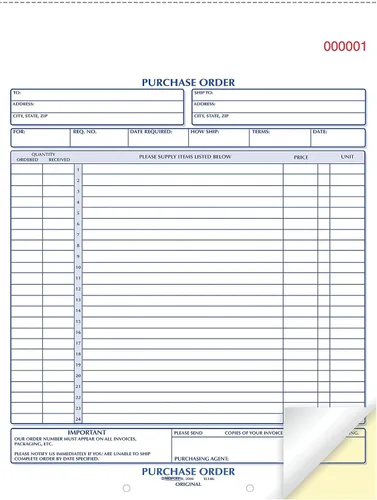 Vista 3 de Rediform 1l146orden de compra libro 812X 11Carta Two-Part carbonless 50Setslibro