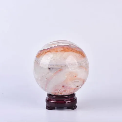 Vista 59 de JIC Gem Piedra Natural de Jaspe Africano Cristal de Curación Esfera Adivinación Bola de Piedra Preciosa, Feng Shui Reiki Aura Decoración