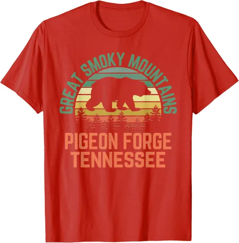 Vista 70 de Camiseta Pigeon Forge Great Smoky Mountains National Park Tennessee, Negro, S